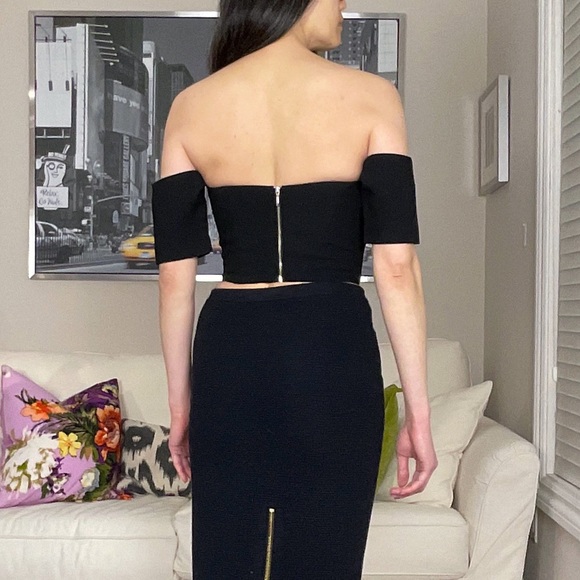 Keepsake black cropped off shoulder top - Picture 3 of 11